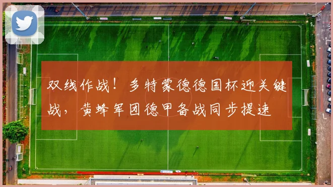 双线作战！多特蒙德德国杯迎关键战，黄蜂军团德甲备战同步提速